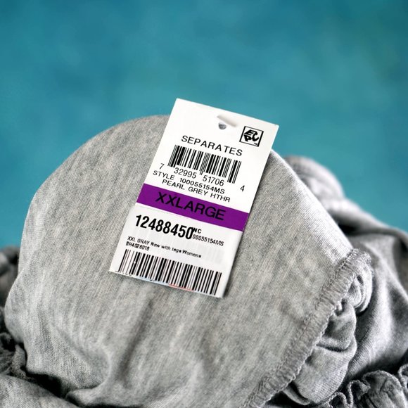 NWT INC Comfy Sleepwear Sleep Tank Gray XXL - Picture 5 of 5